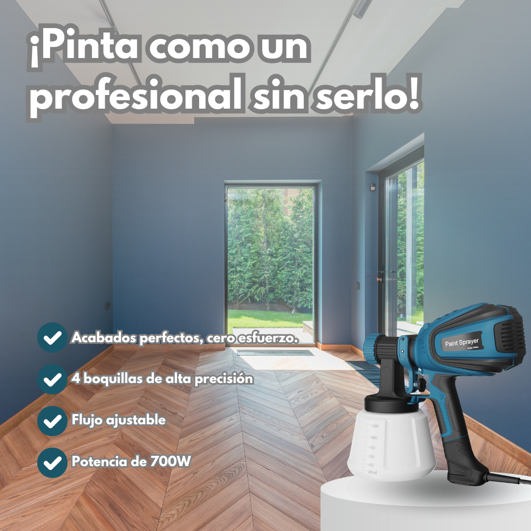 Pistola de Pintura, 700W HVLP Pulverizador de Pintura Eléctrico
