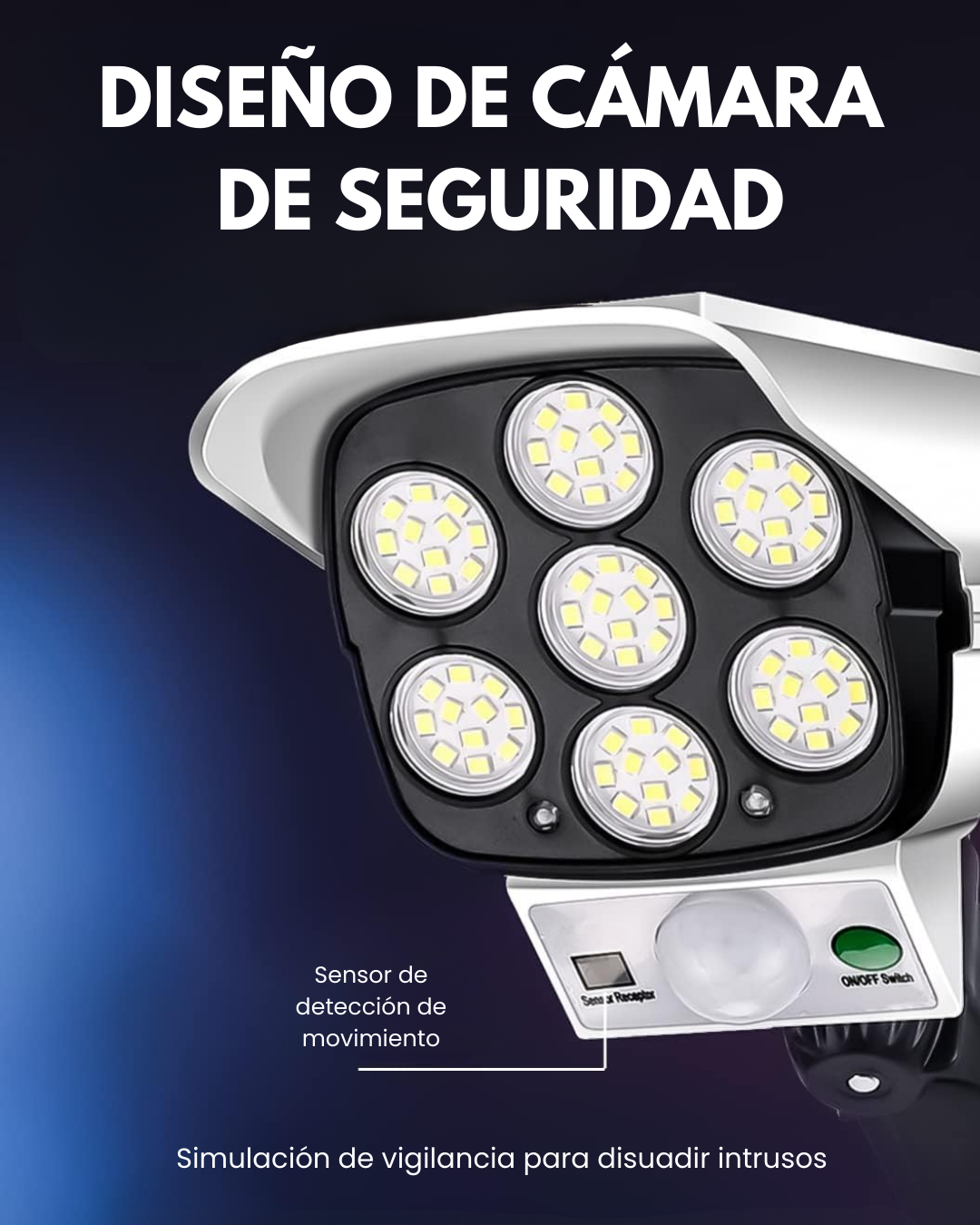 MAGIC SELECT Luz Solar 77LEDs con Sensor de Movimiento.