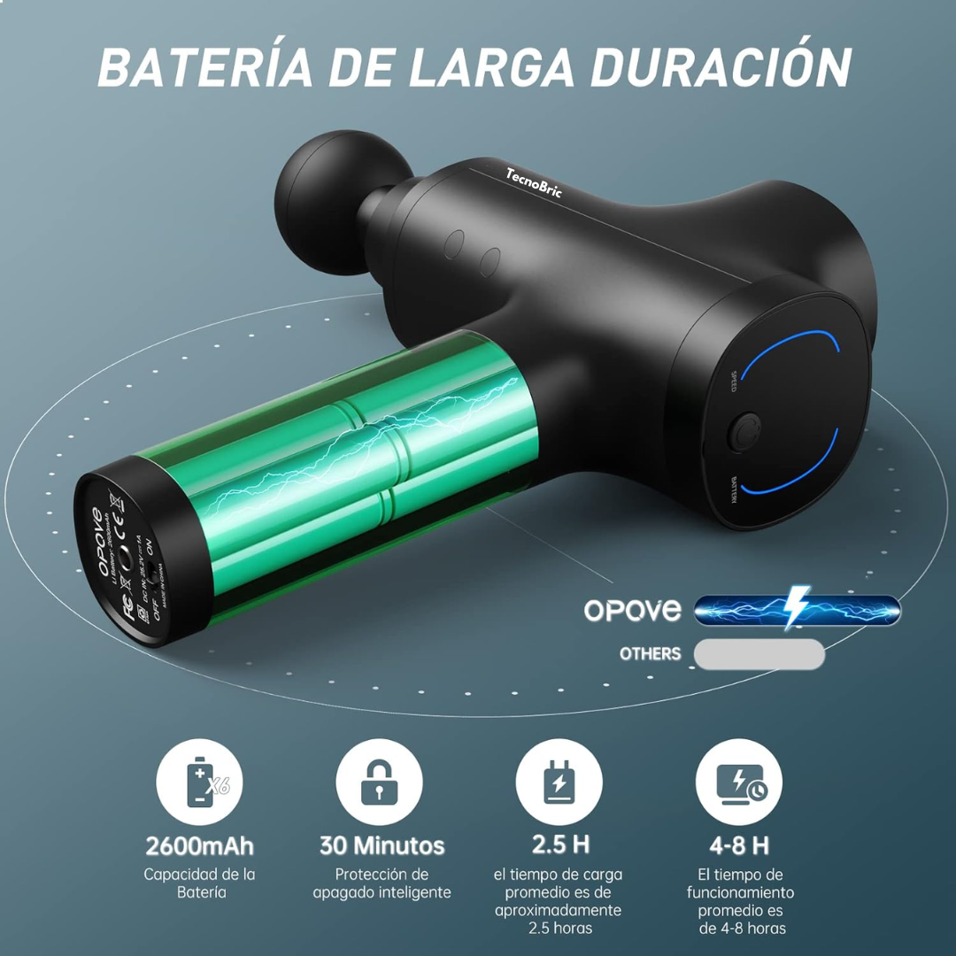 Masajeador Corporal Tecnopro™️ con Cabezales