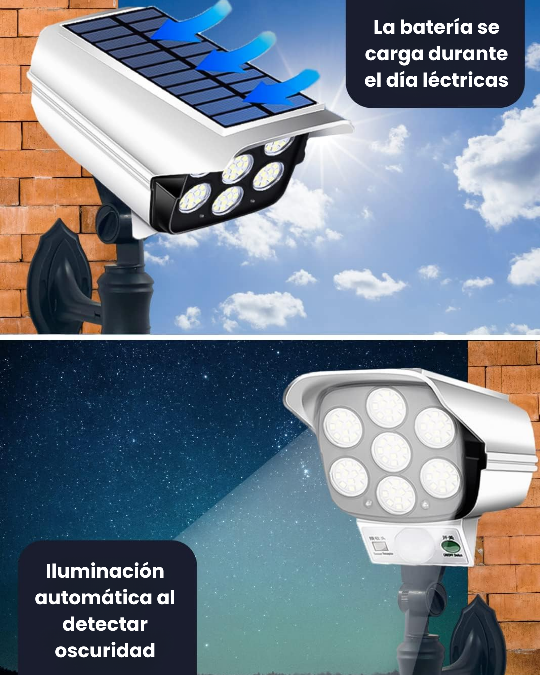 MAGIC SELECT Luz Solar 77LEDs con Sensor de Movimiento.