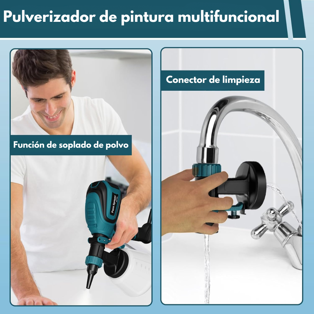 Pistola de Pintura, 700W HVLP Pulverizador de Pintura Eléctrico