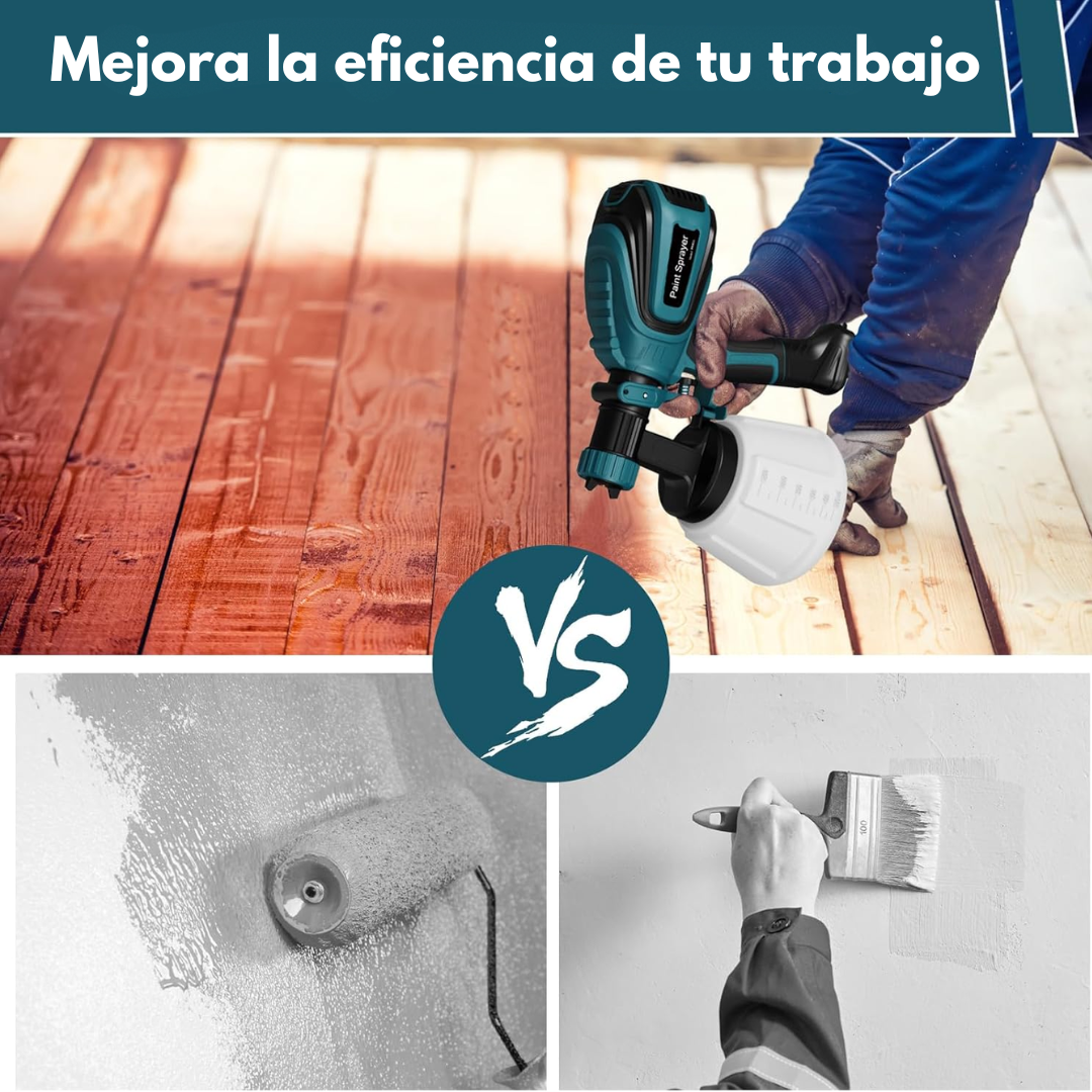 Pistola de Pintura, 700W HVLP Pulverizador de Pintura Eléctrico