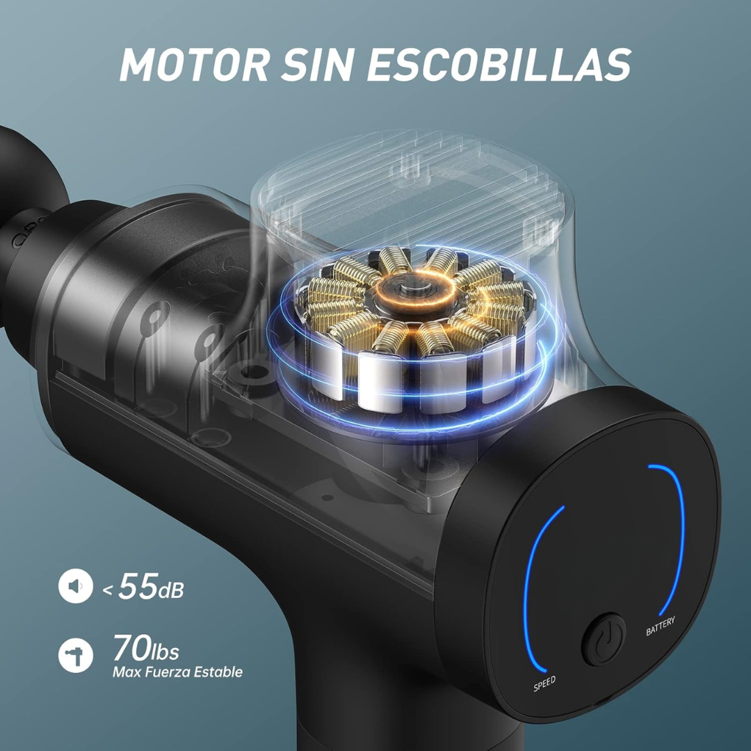 Masajeador Corporal Tecnopro™️ con Cabezales
