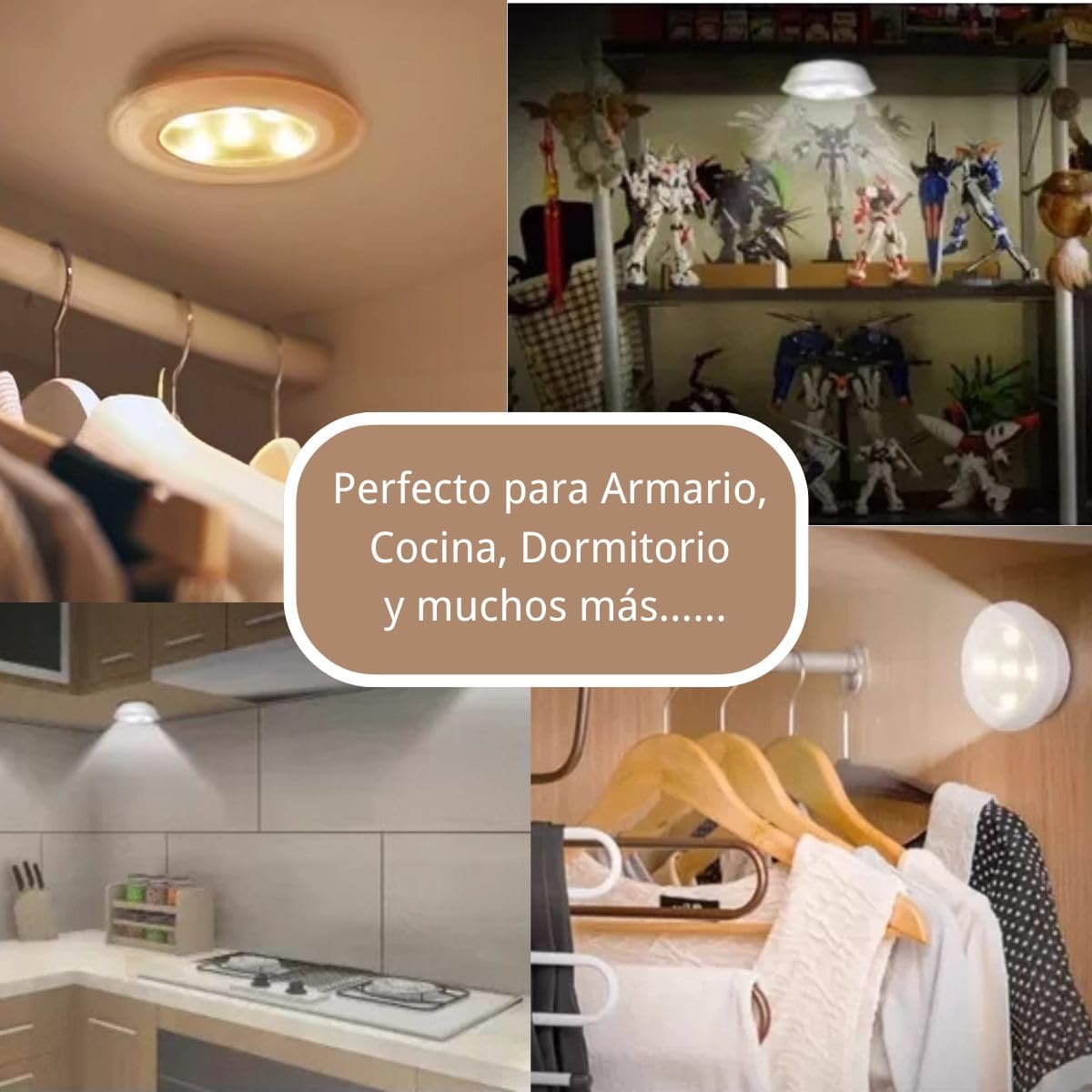 Pack luces con sensor de movimiento y mando