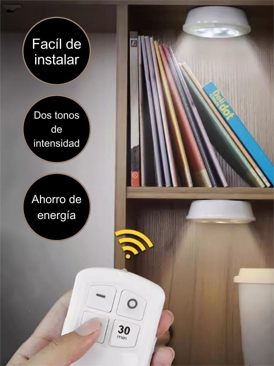 Pack luces con sensor de movimiento y mando