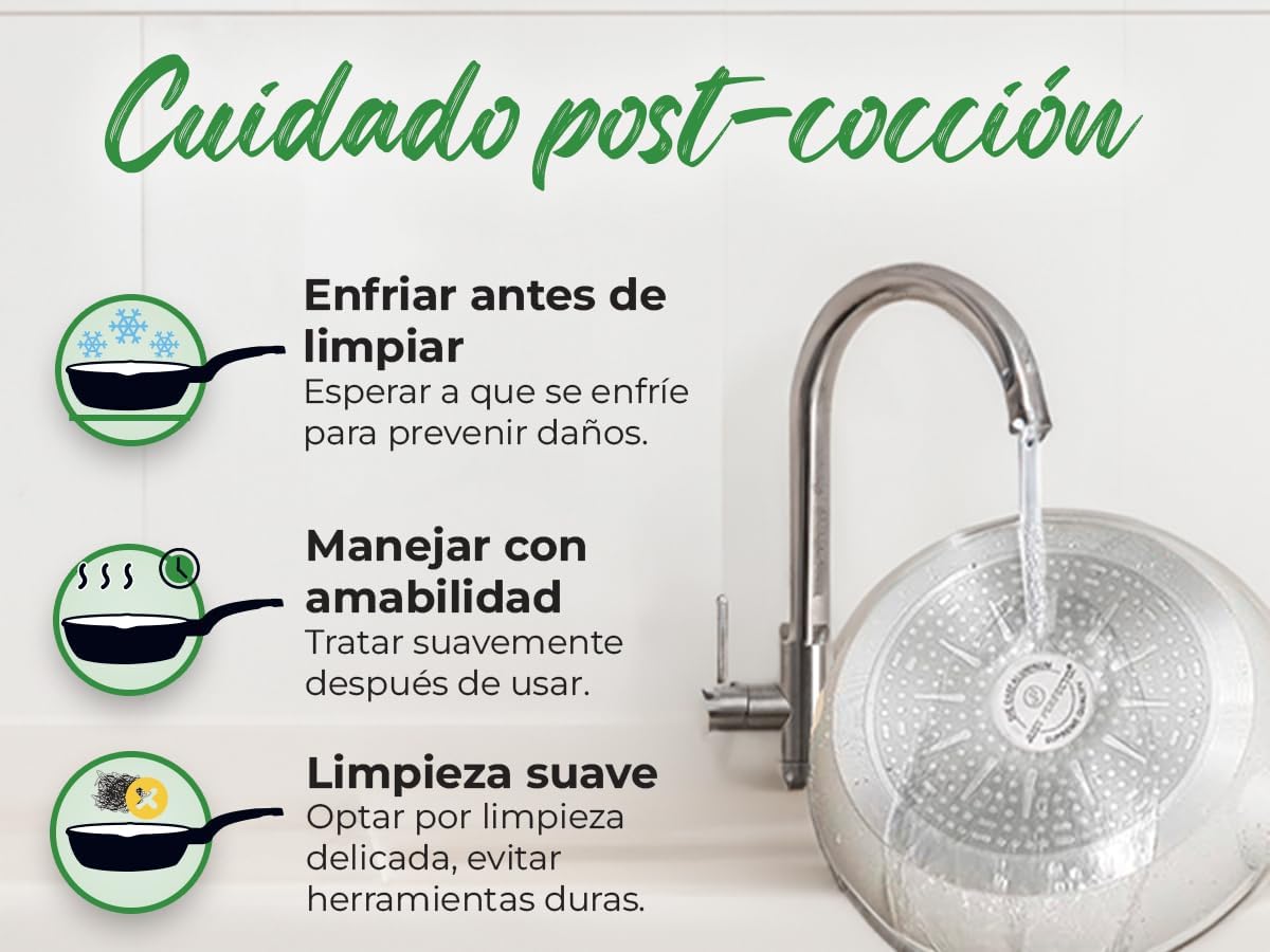 Juego de Ollas y Sartenes Cocina Antiadherentes 14 Piezas
