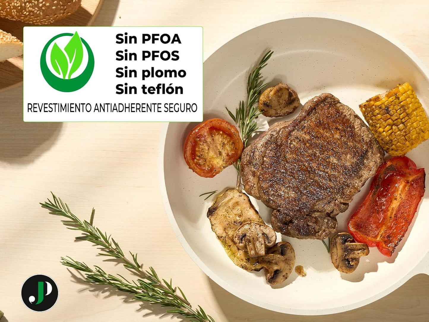 Juego de Ollas y Sartenes Cocina Antiadherentes 14 Piezas