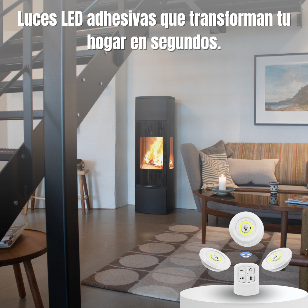 Pack luces con sensor de movimiento y mando