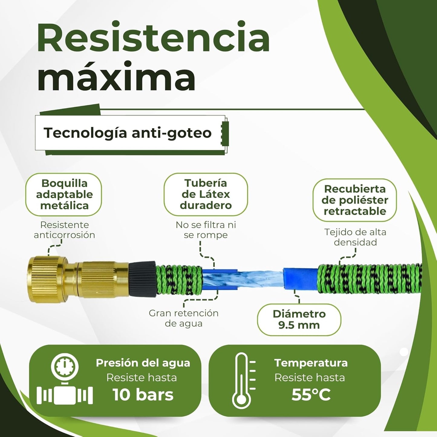 Manguera Extensible Multiusos Con Accesorios