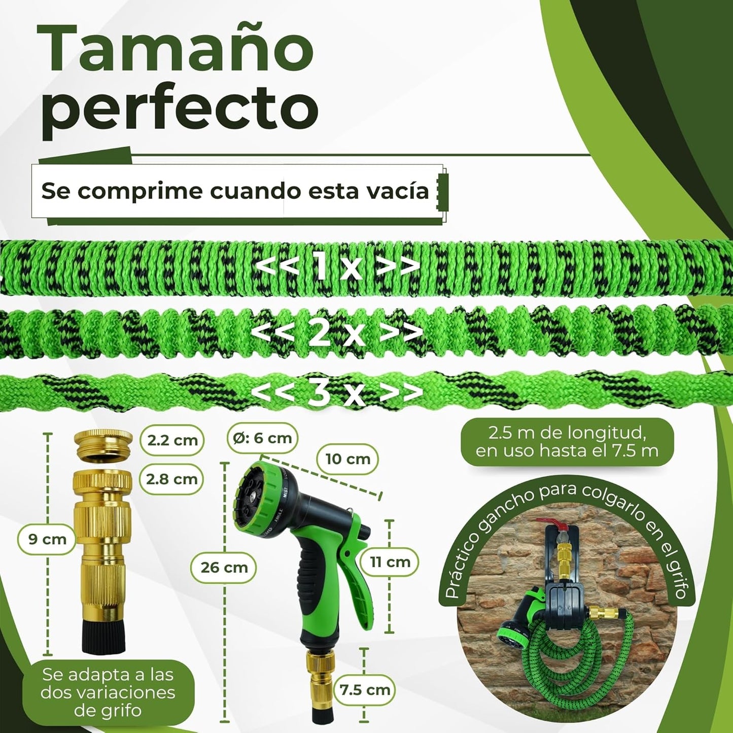 Manguera Extensible Multiusos Con Accesorios