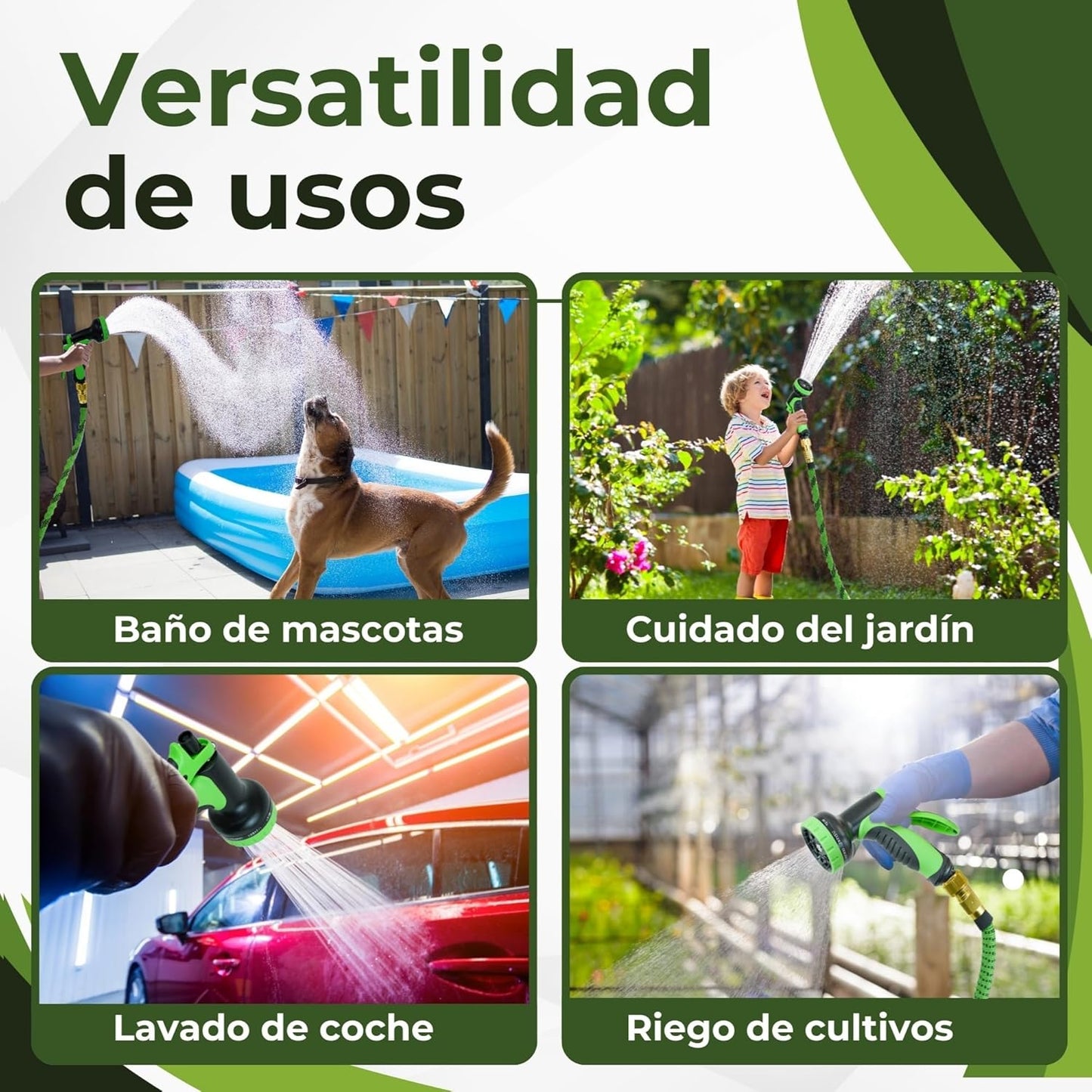 Manguera Extensible Multiusos Con Accesorios