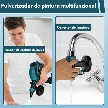 Pistola de Pintura, 700W HVLP Pulverizador de Pintura Eléctrico